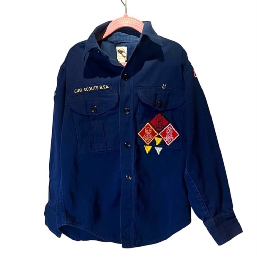Boy Scouts Cub Scouts Vintage 1960’s Uniform Shirt Transatlantic Council Small?
